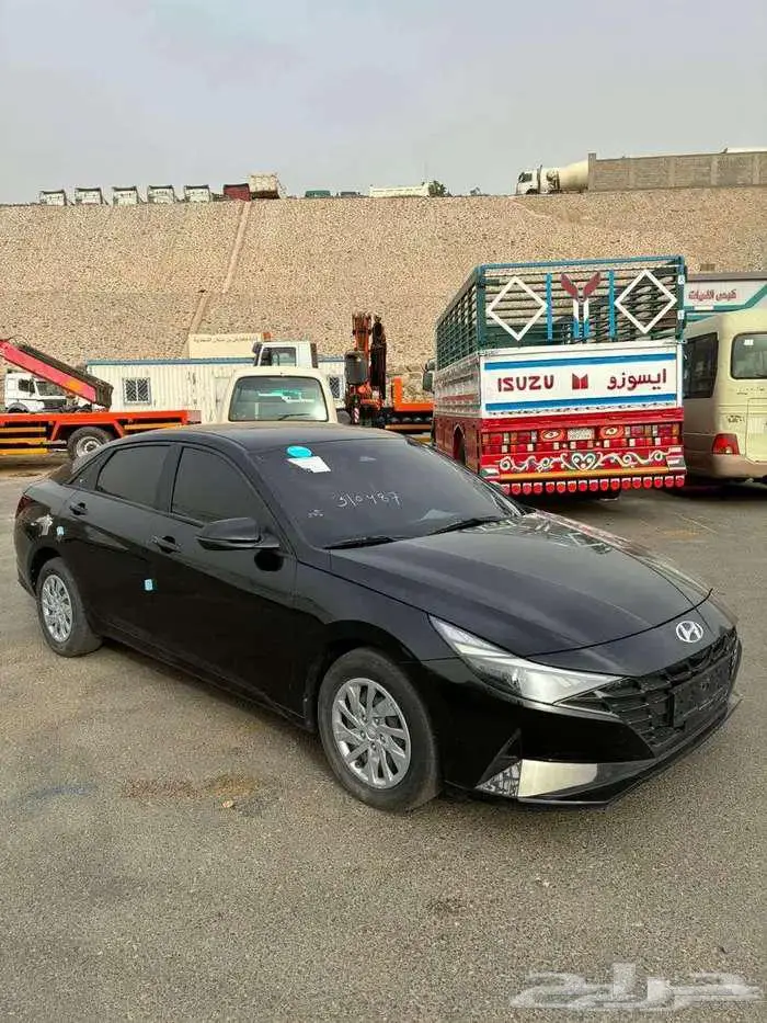 هونداي النترا 2022 اسود بطاقة جمركية وارد كوريا